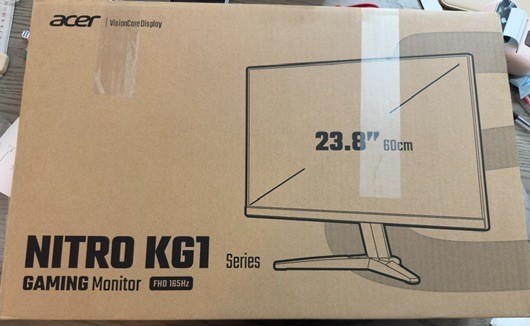 Acer Nitro KG241Y 23.8" FHD 165Hz 1ms LED Monitor HDMI/VGA Tiltable