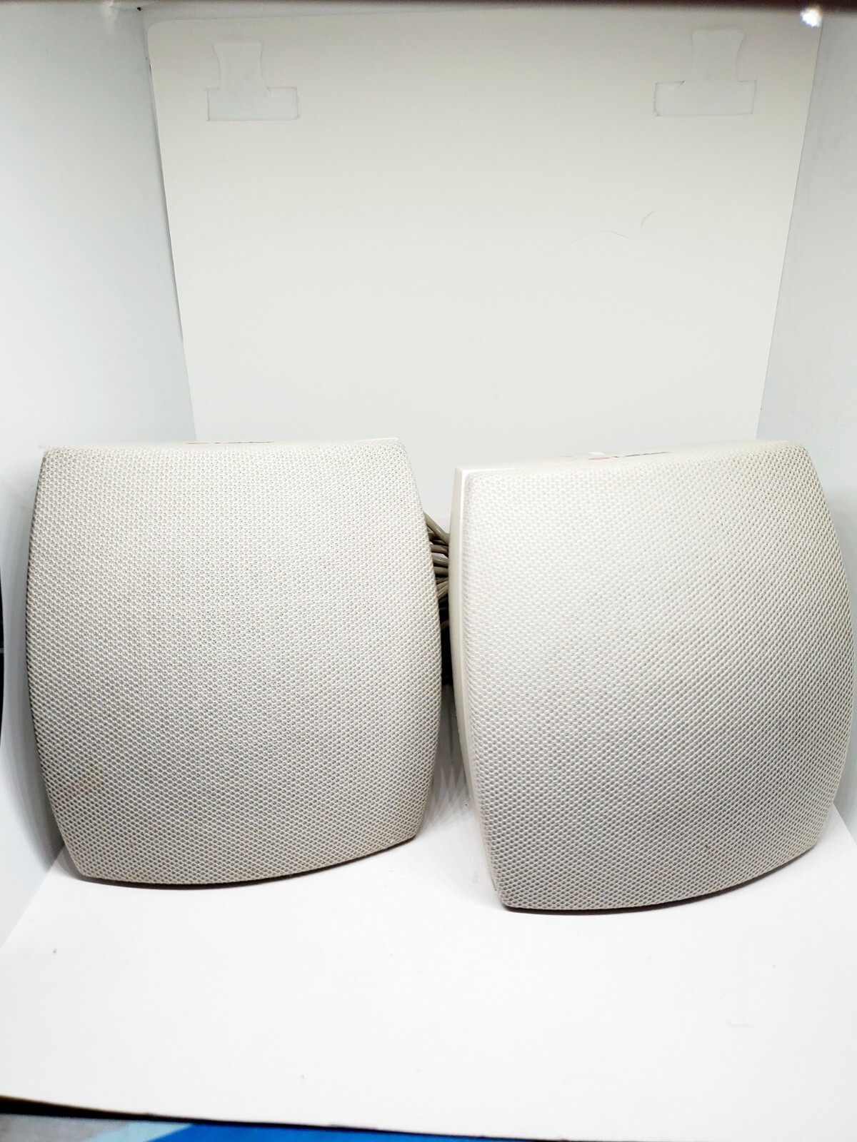 Vintage Labtec computer speakers With Rare Volume Adjust On Top VRC Music Player