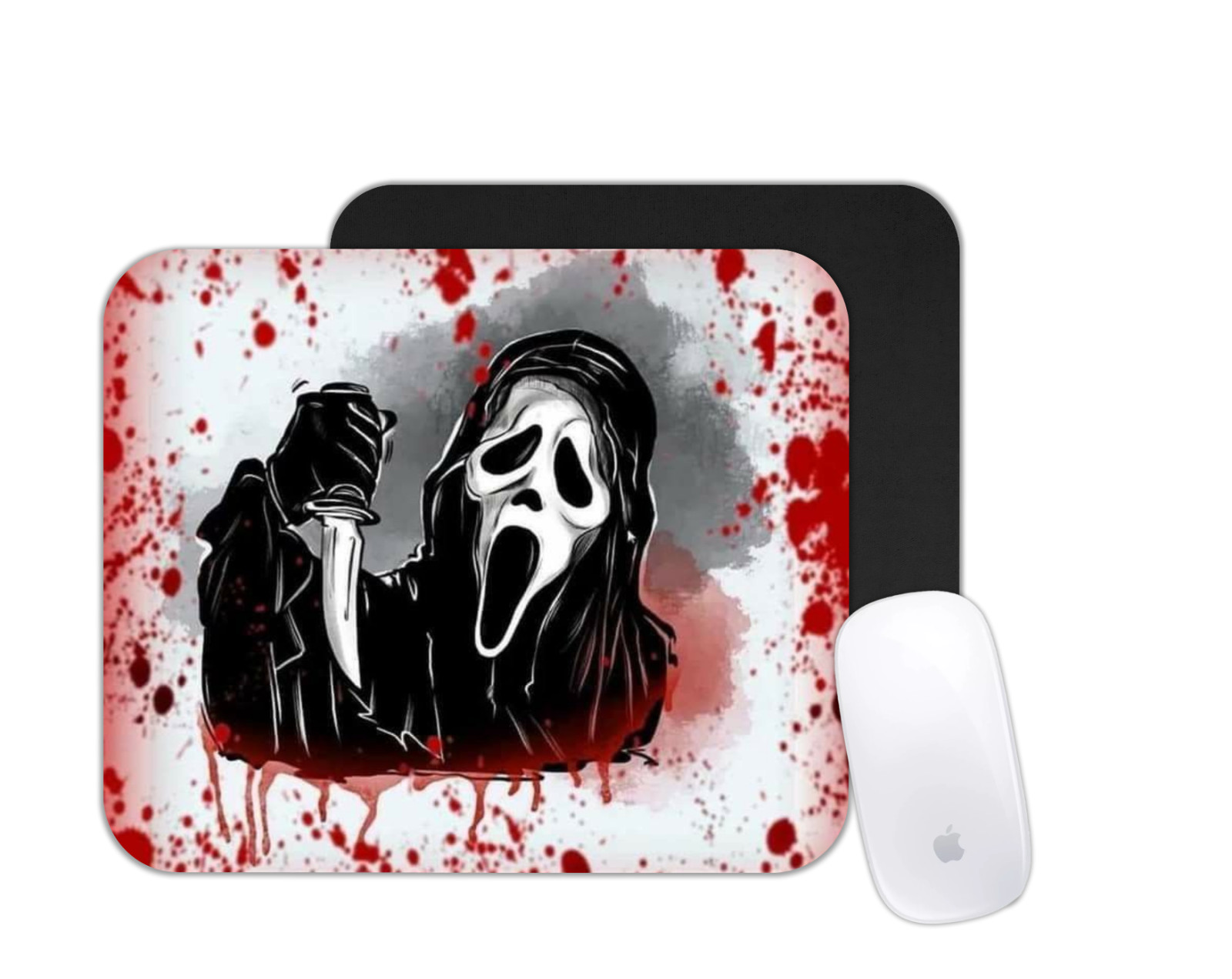 Scary Mask Horror Inspired Mouse Pad | Slasher Movie Desk Mat