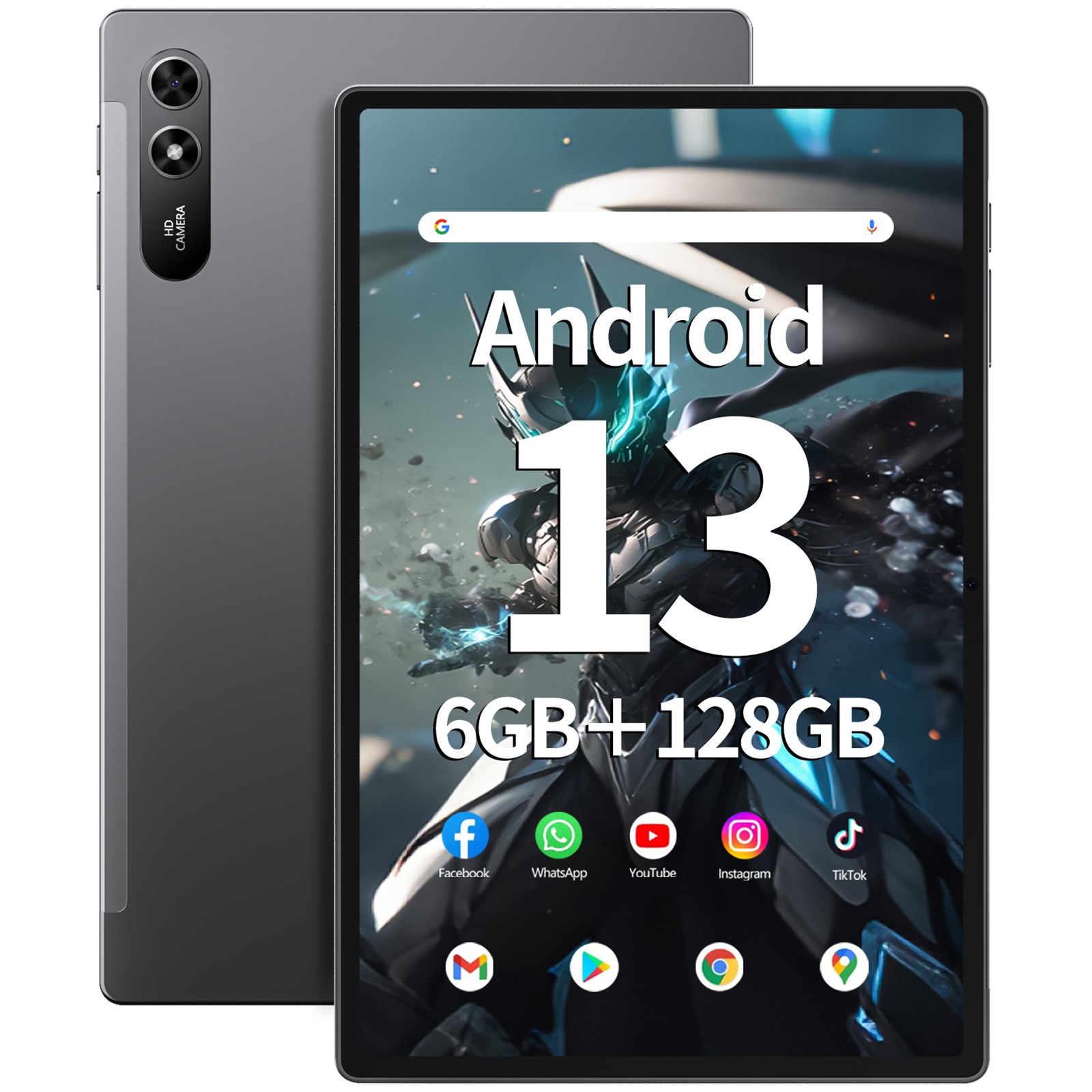 SGIN 10.51" Tablet Android 13 6GB+128GB 6200mAh 4G LTE WiFi FHD IPS Octa-Core
