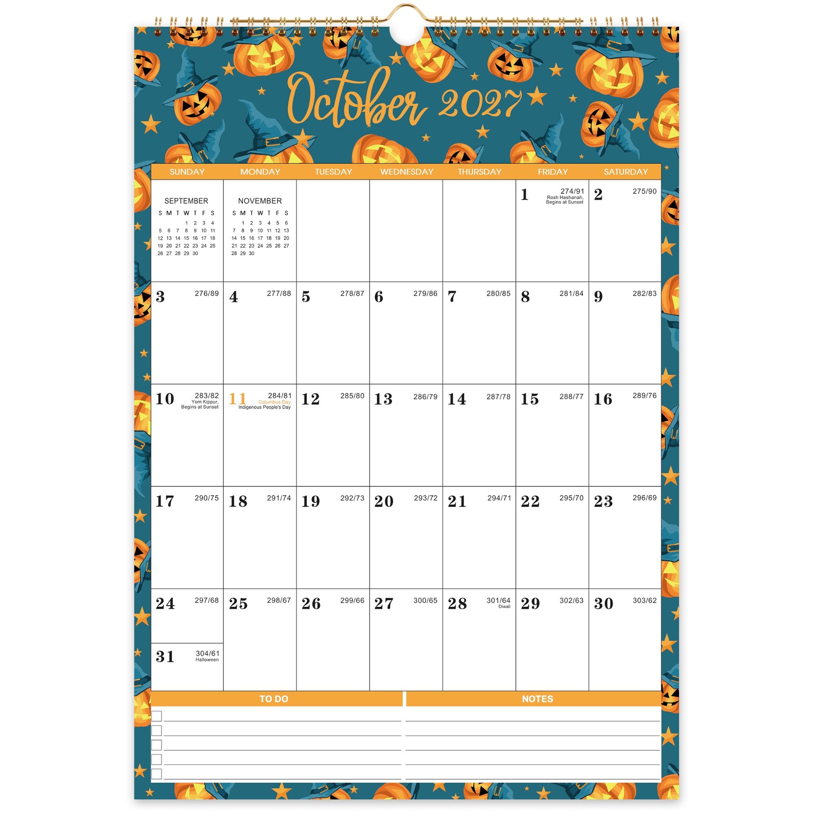 Wall Calendar 2027 Large Monthly Planner Colorful TAZHSEZTSK25Z13