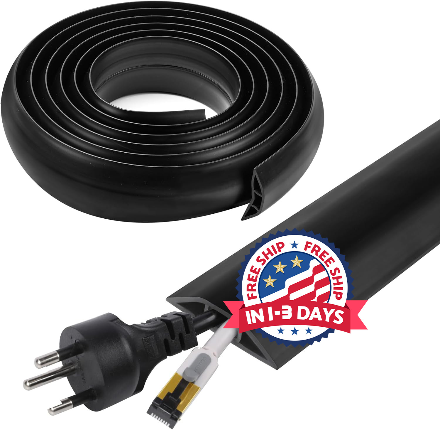 Cubierta para cables de piso de 10 pies, cubiertas para cables en el piso