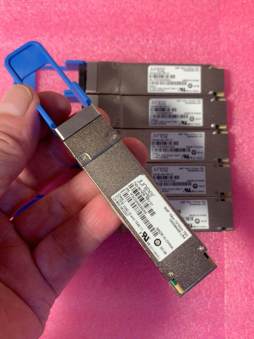 1pcs Juniper QSFP-100GBASE-LR4 SMF 10km 1310nm 70c Transceiver Module Tested