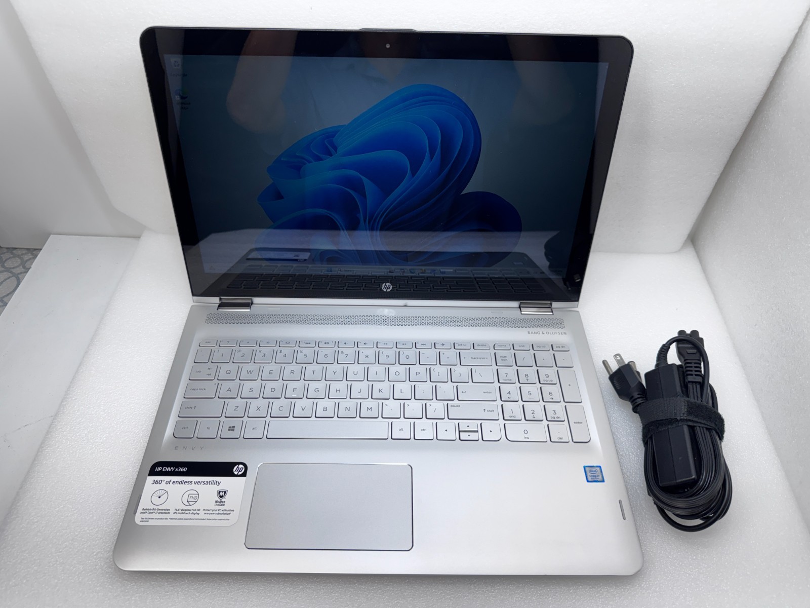 HP Envy X360 Convertible 15.6 Touch Laptop i7-8550U 1.8GHz 16GB 256GB Win 11