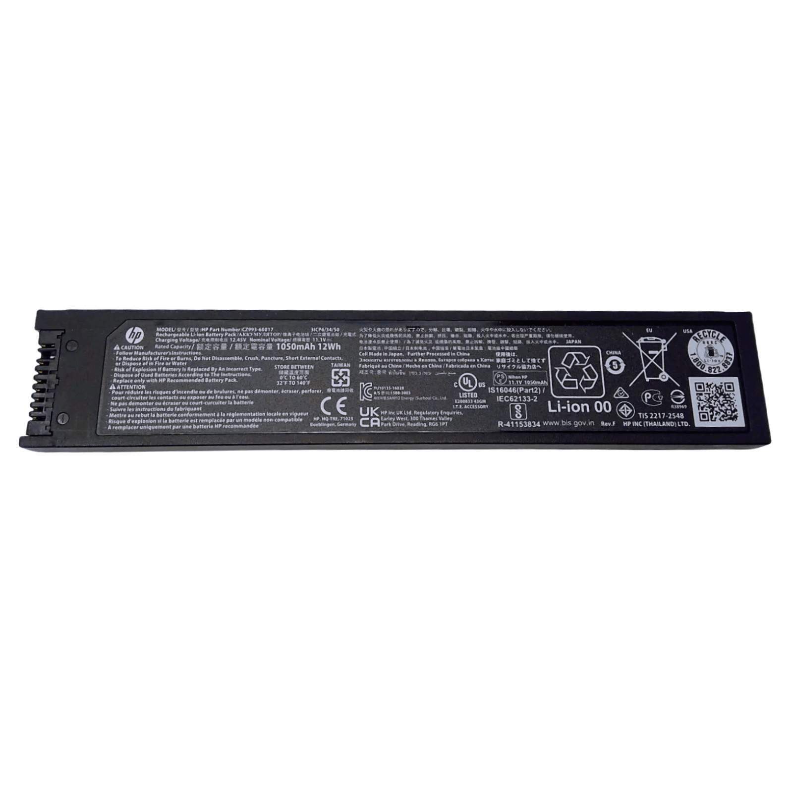 New Genuine 1050mAh CZ993-60017 Battery For HP OfficeJet 200 250 Mobile Printer