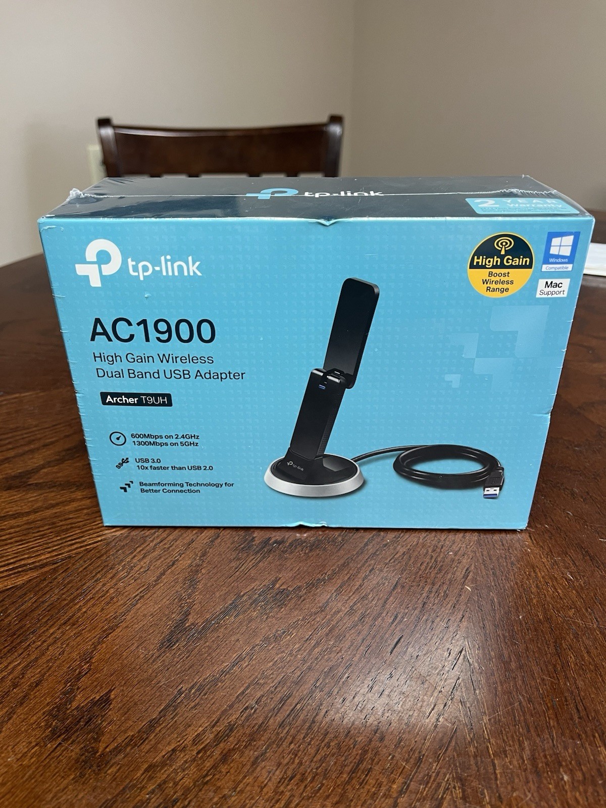 New TP-LINK Archer T9UH AC1900 High Gain Wireless Dual Band USB 3 Adapter 5GHz