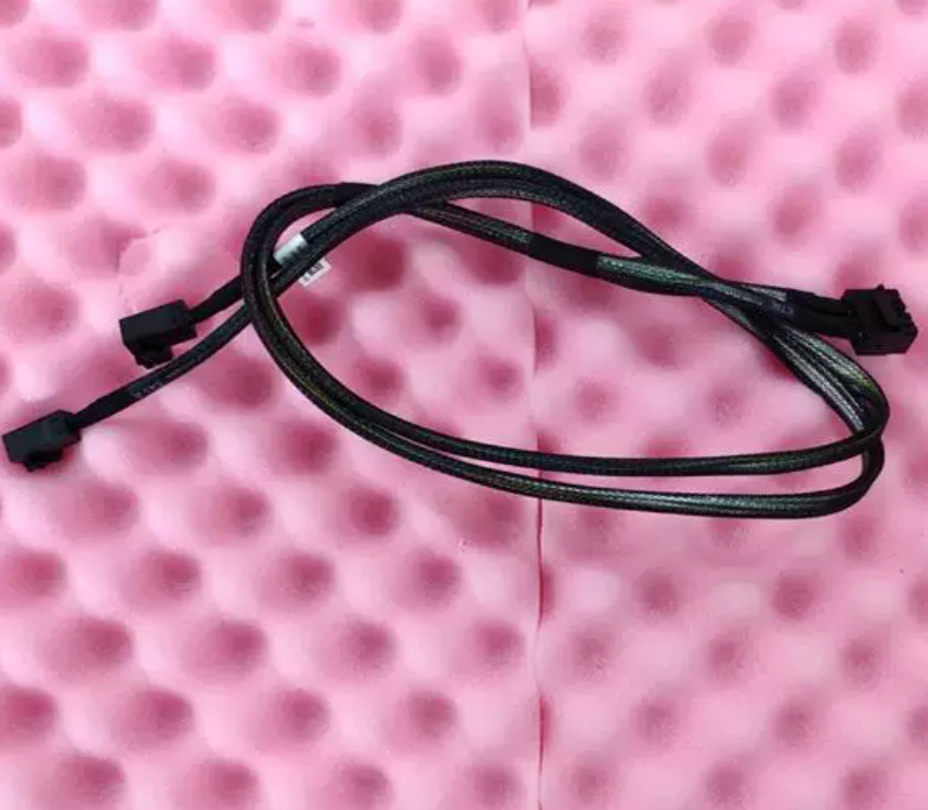 Dell R740 16/24x SFF H350 H750 SAS Cable 1x SFF-8654 to 2x SFF-8643 0NMRJN NMRJN