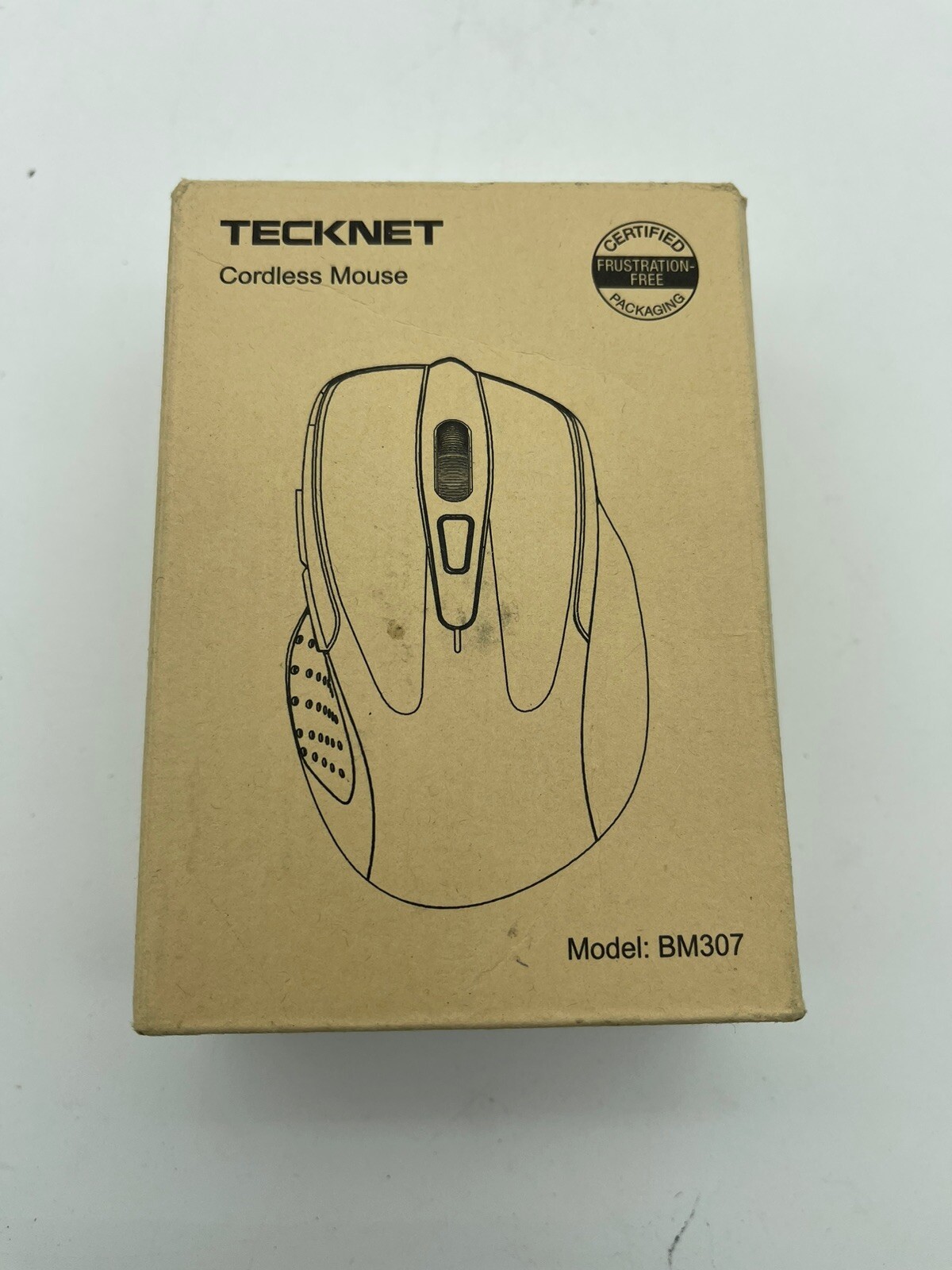 Tecknet Cordless Bluetooth Wireless Optical Purple Computer Mouse Model BM307