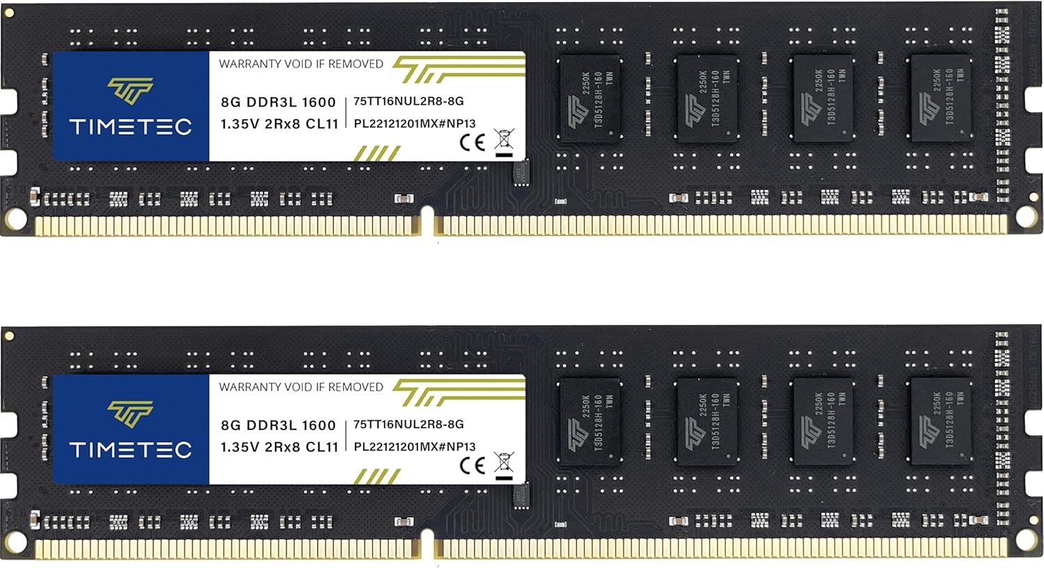 Premium 16GB KIT 2x8GB DDR3L / DDR3 1600MHz DDR3L-1600 PC3L-12800 / PC3-12800
