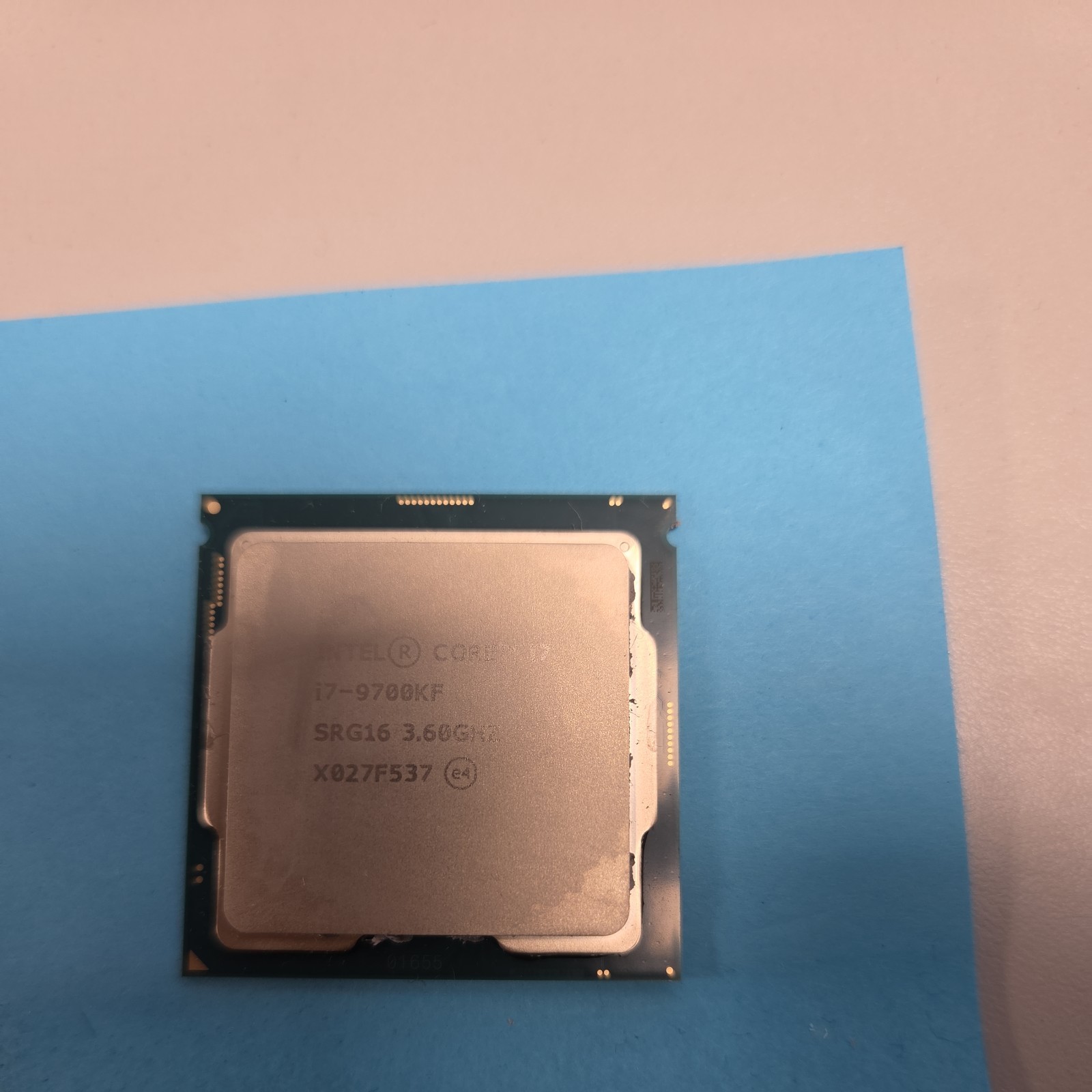 Intel I7-9700KF 3.60GHz 8-Core 1151mm Thread LGA1151 - Used - Working