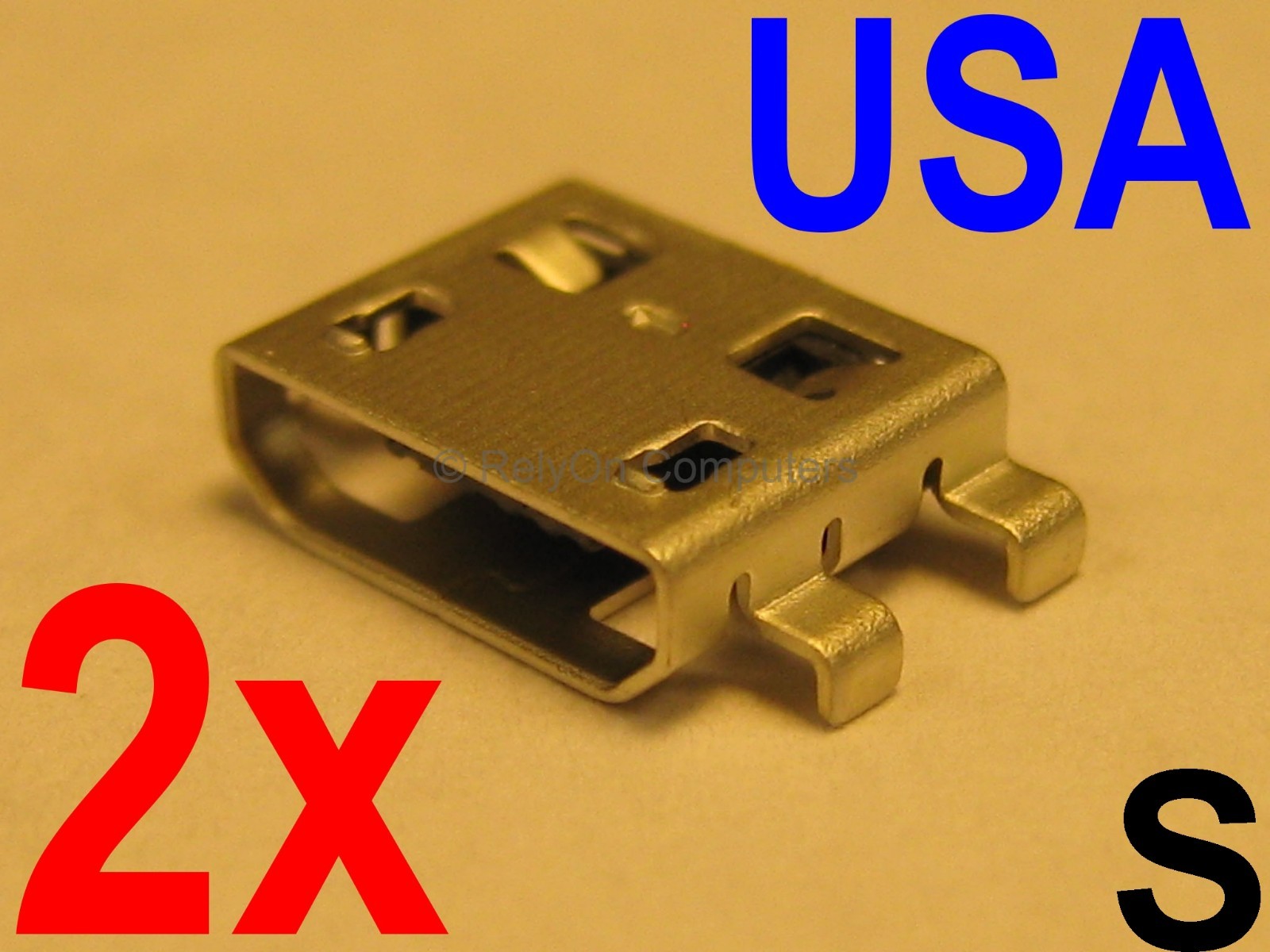 2x Lot Micro USB Charging Port Power Charger Sync Connector For Tablet Part USA