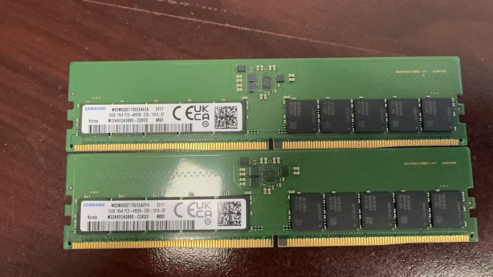 Samsung M324R2GA3BB0-CQK 32GB ( 2x 16GB ) 1Rx8 PC5-4800B ECC UDIMM Memory RAM