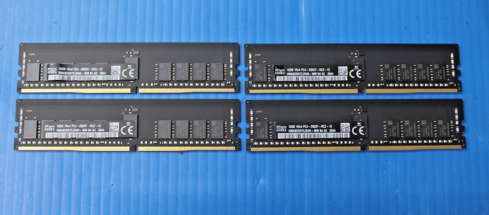 LOT-4 Hynix 16GB 1RX4 PC4-2933Y HMA82GR7CJR4N-WM ECC RAM OEM iMac Pro A1826 T9D8