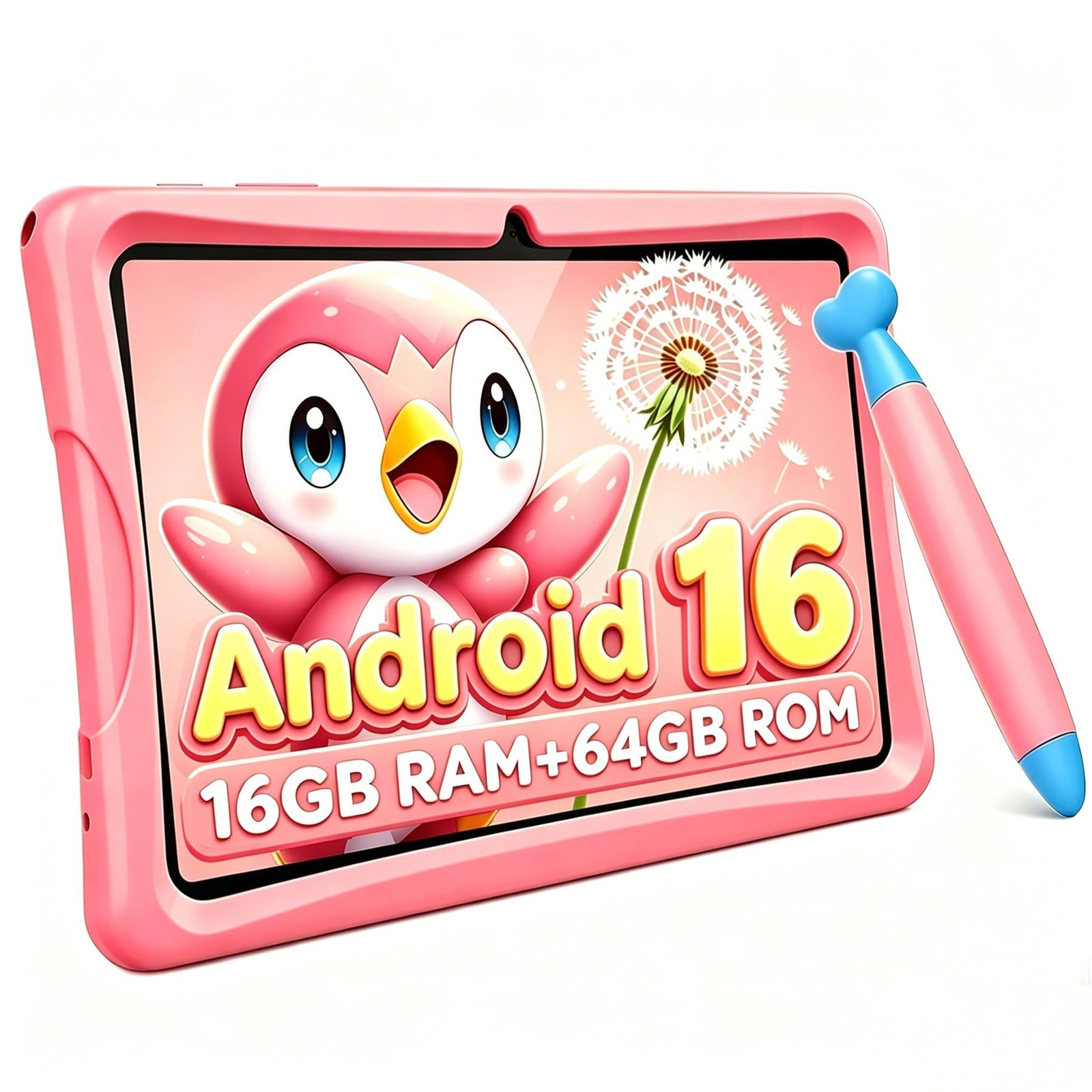 2026 Upgraded TABWEE Kids Tablet 10 Inch, Latest 10.1 inches, Light Pink