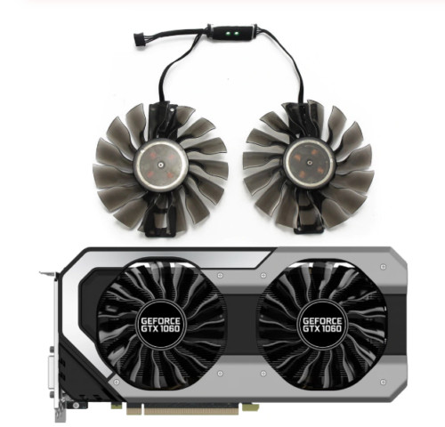 Pair Fans Cooling Fan For MAXSUN Palit GTX 1060 JETSTREAM Video Card Fan GA92S2H