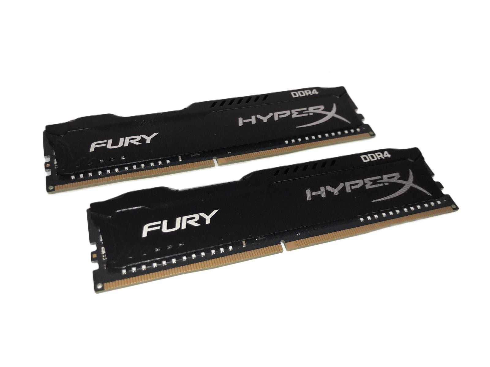 (Set of 2) Kingston HyperX Fury DDR4 8GB Gaming RAM / HX426C16FB2K2/16 - VGC