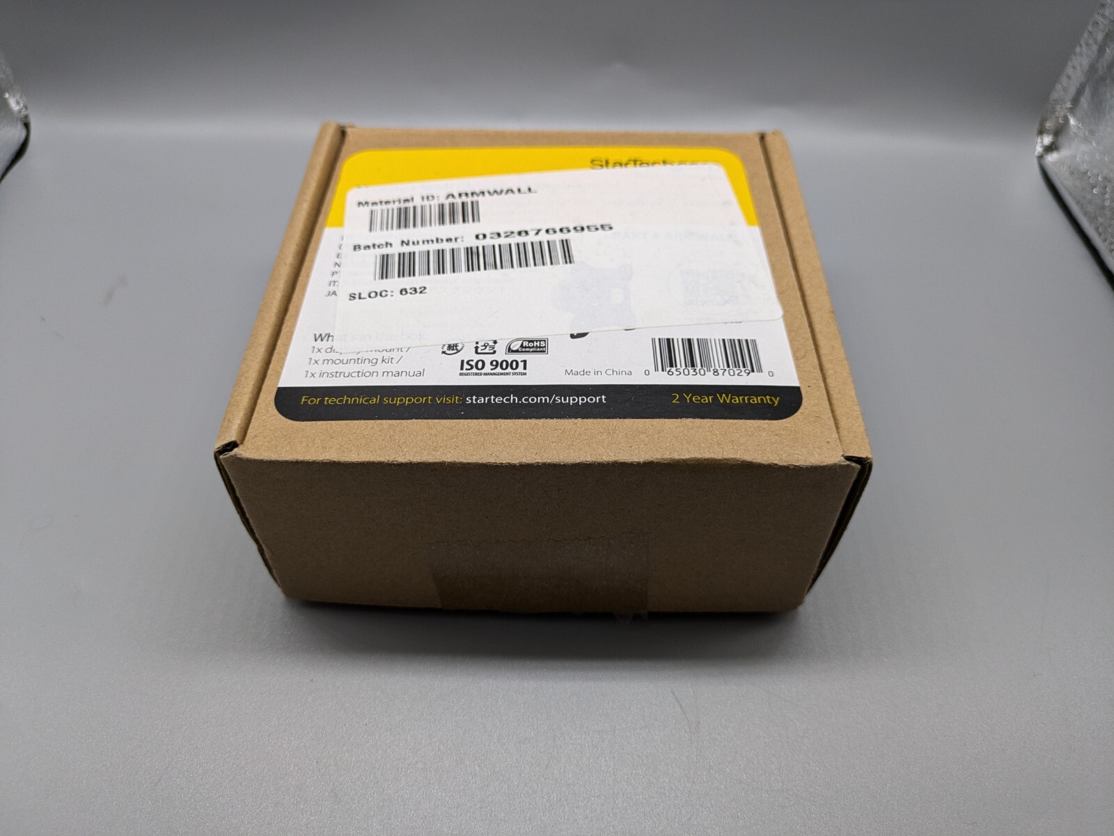 StarTech.com Monitor Wall Mount - Aluminum ARMWALL  New - Open Box
