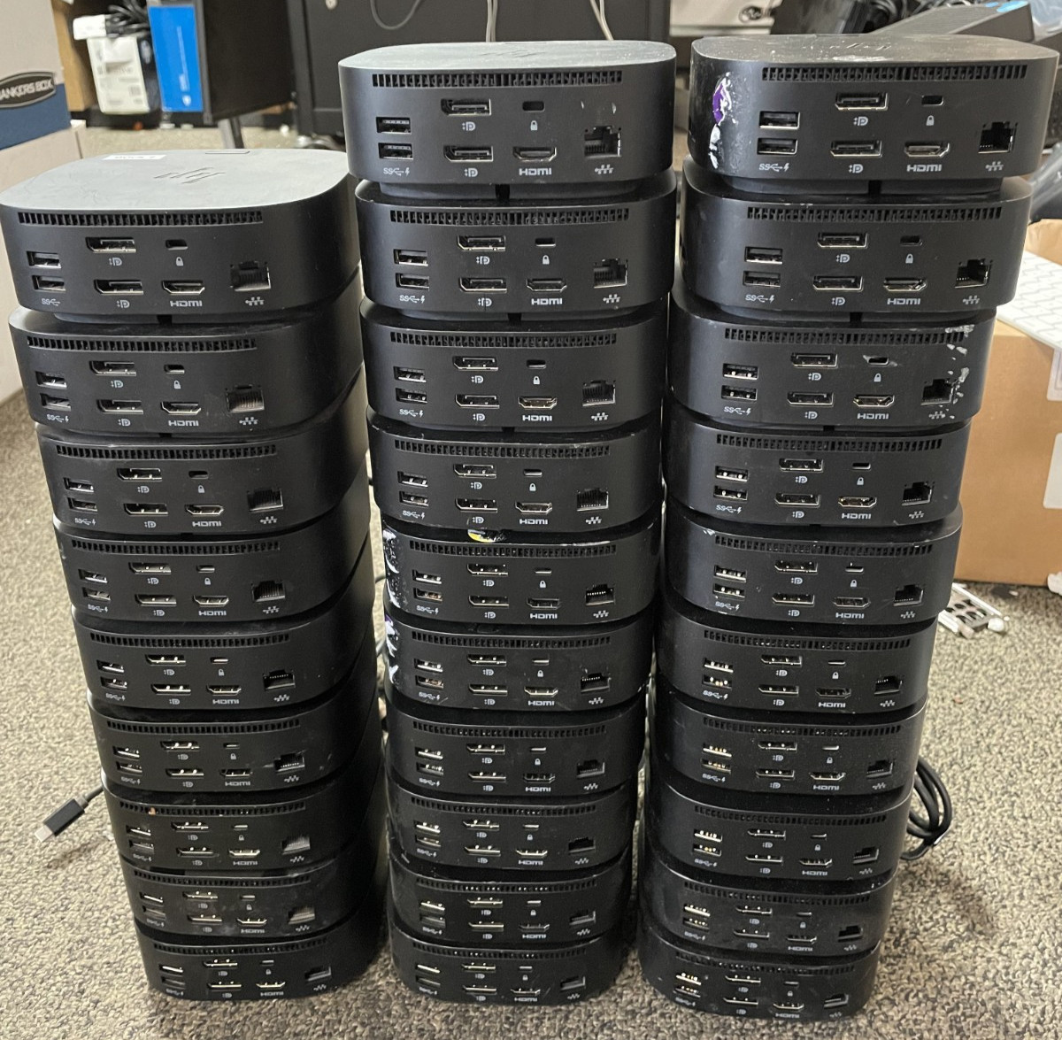 Lot of 29 HP USB-C Dock G5 Docking Station Multi Port Dock No Power Supply