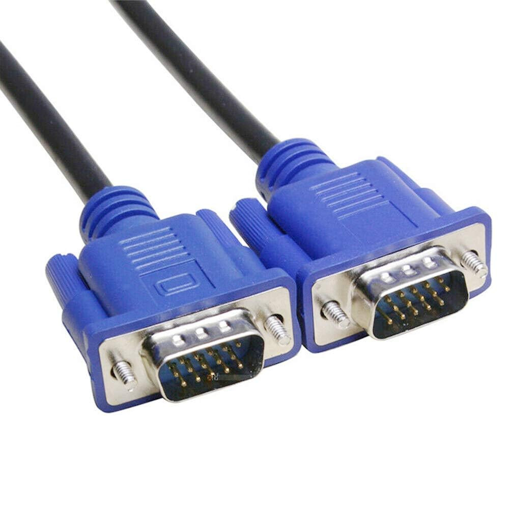1.5M VGA Male-to-Male Cable for PC, Monitor, Projector & Display Screens