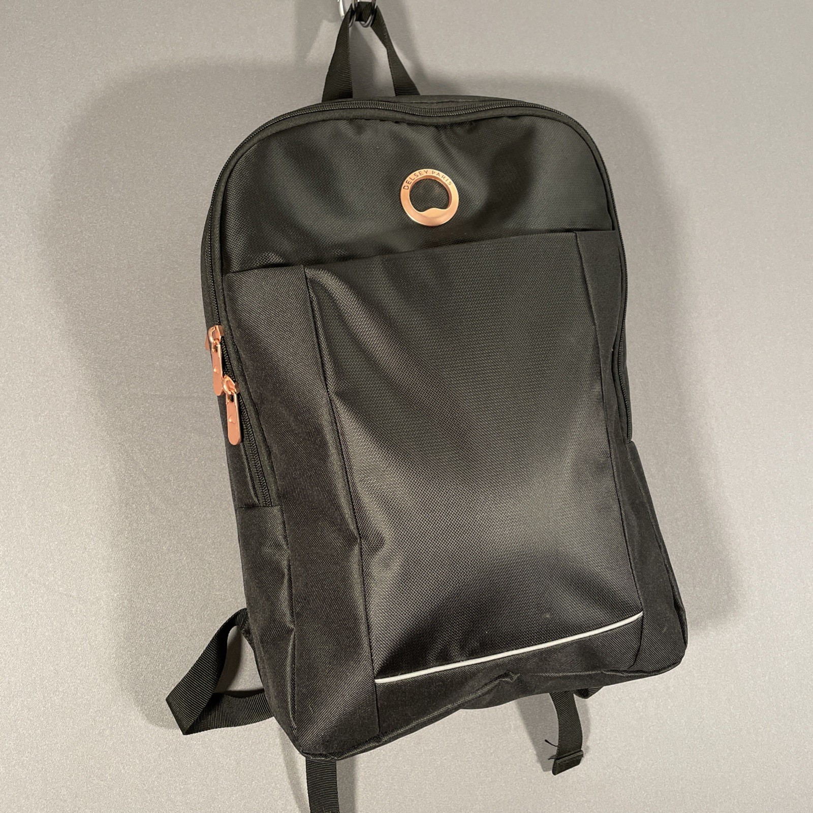 DELSEY Paris Ramey Backpack RFID Pocket Black Laptop Case Lightweight