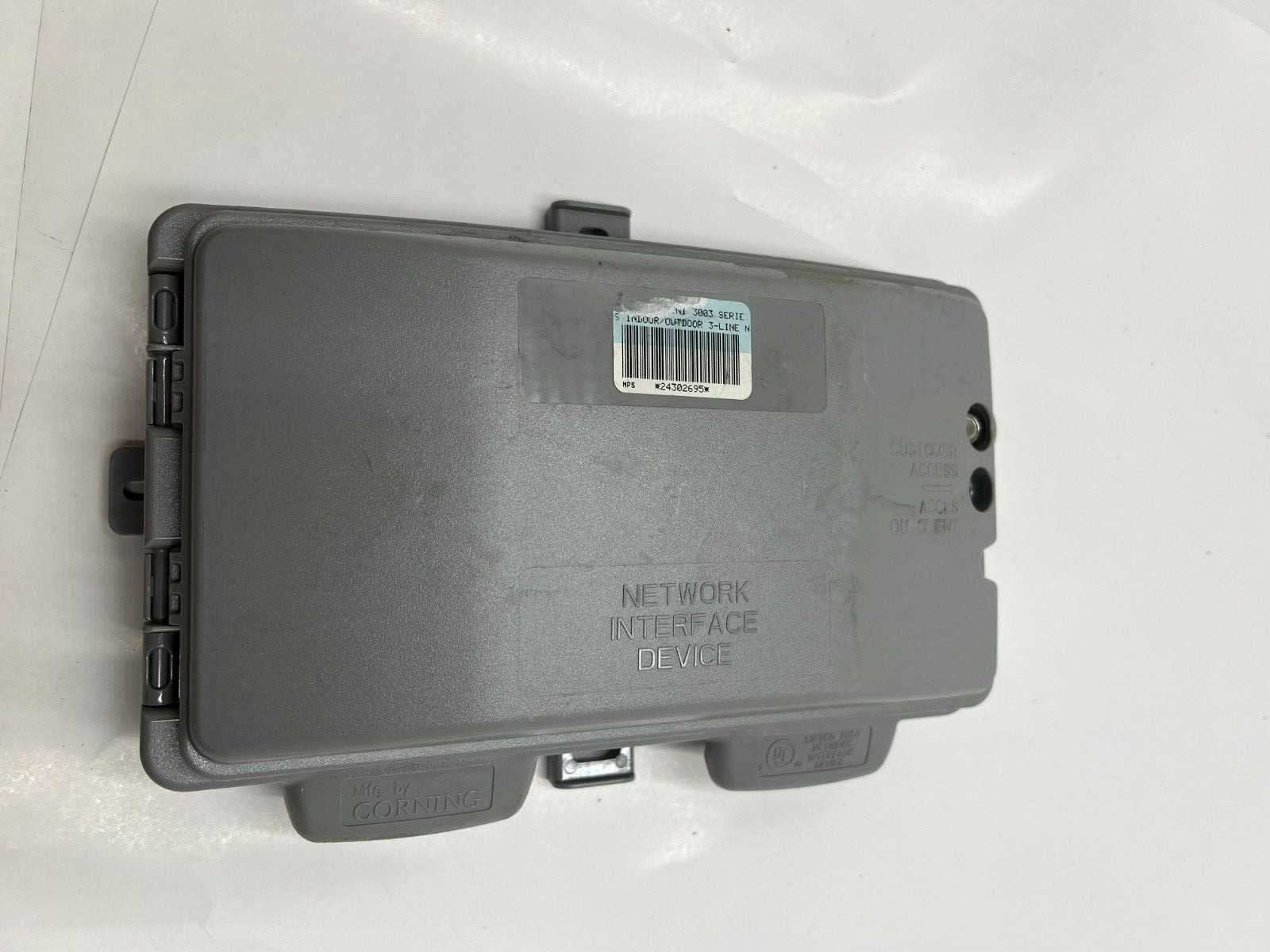 (LOT OF 4) Corning UNI Series 3-Line NID Indoor Outdoor Gray 3003