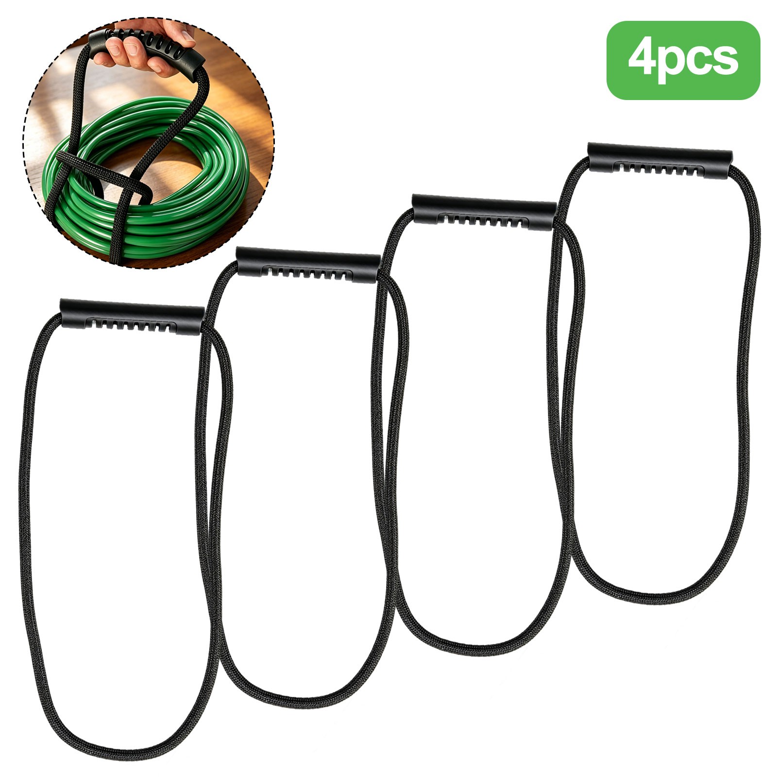 4PCS Garden Hose Carry Strap Heavy Duty Cord Organizer Holder Handle Wrap Kit US