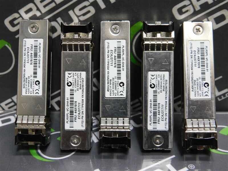 USED Lot of 5 IBM PLRXPL-VC-SH4-91 Optical Transceiver (11S) 77P8504