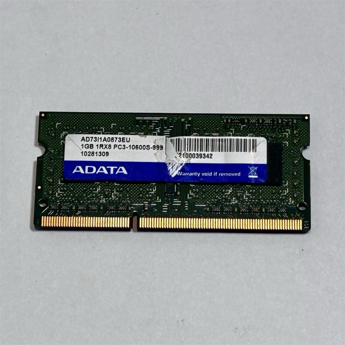 ADATA 1GB SO-DIMM DDR3-1333 MHz Laptop Ram