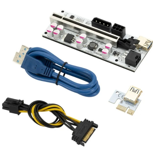 6 pc Riser VER010 USB 3 PCI-E Riser VER010-X Express Cable Riser for Video Card