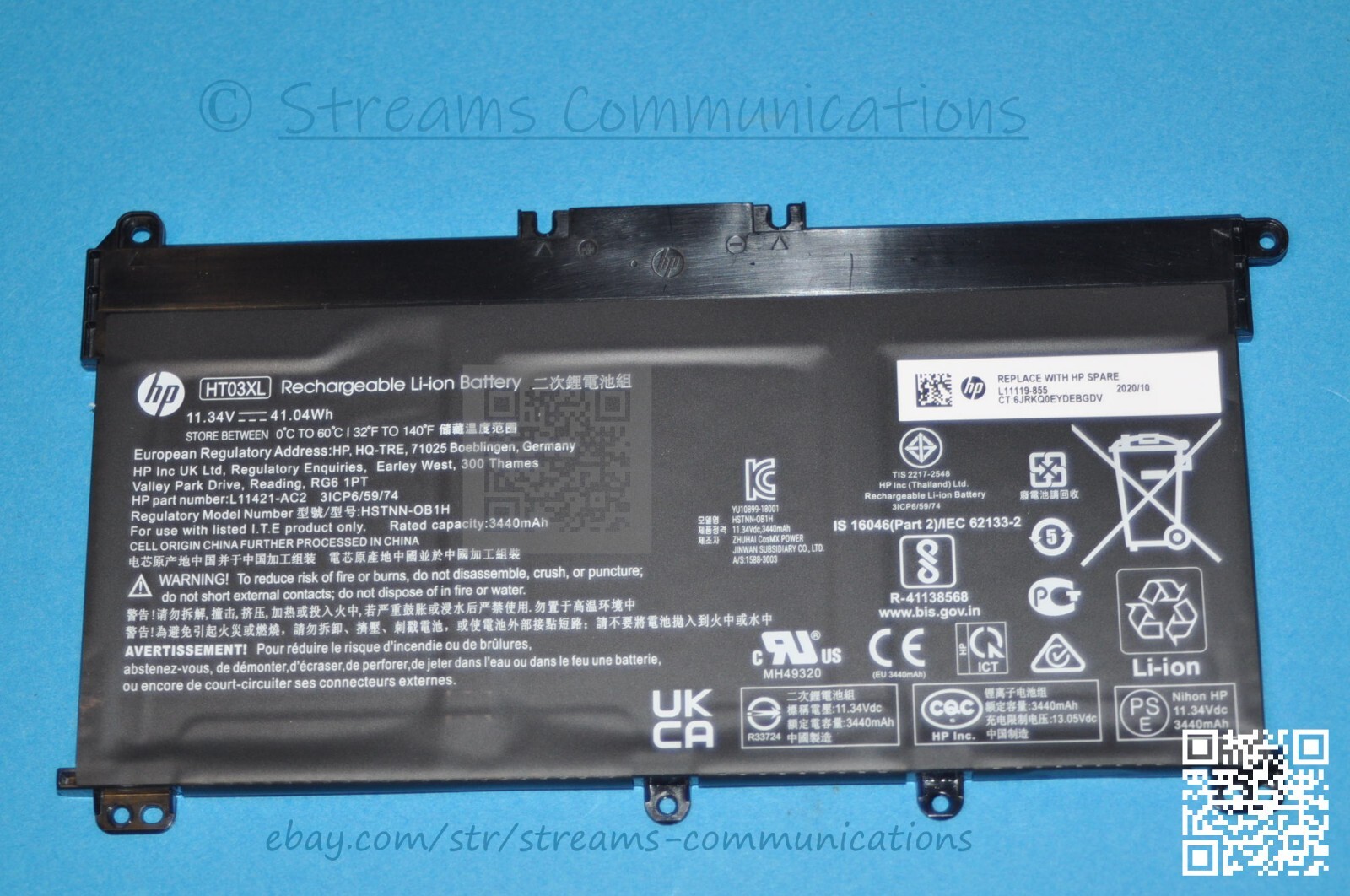  HP 15-DY 15-DY1071WM 15-DY1073NR 15-DY1074NR 15-DY1076NR Laptop OEM Battery