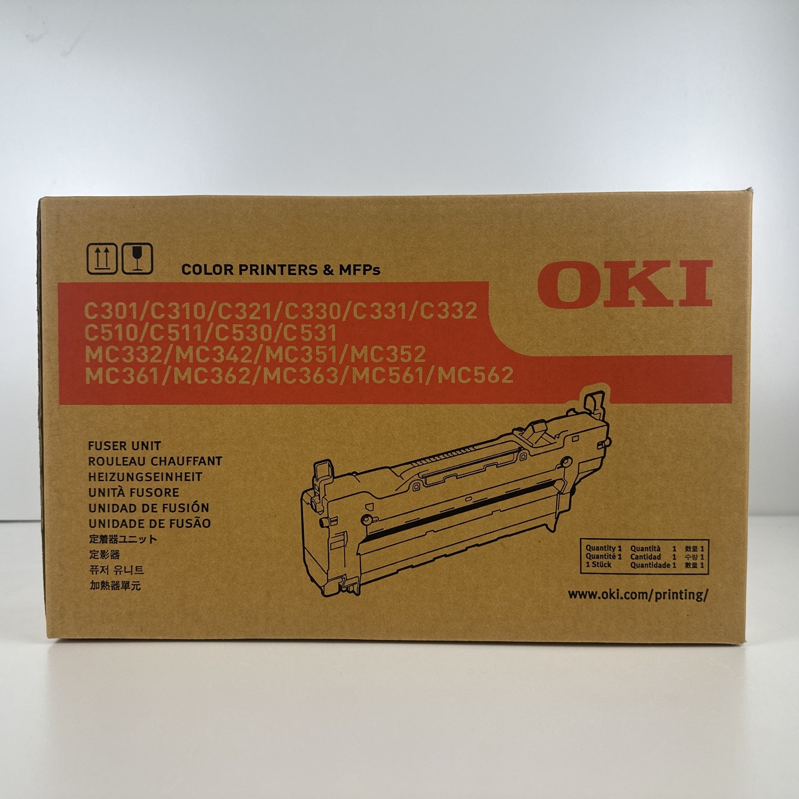 OKI Fuser Unit 44472604  C300/500 Series 60,000 Pages ES5461 OKI ES5462
