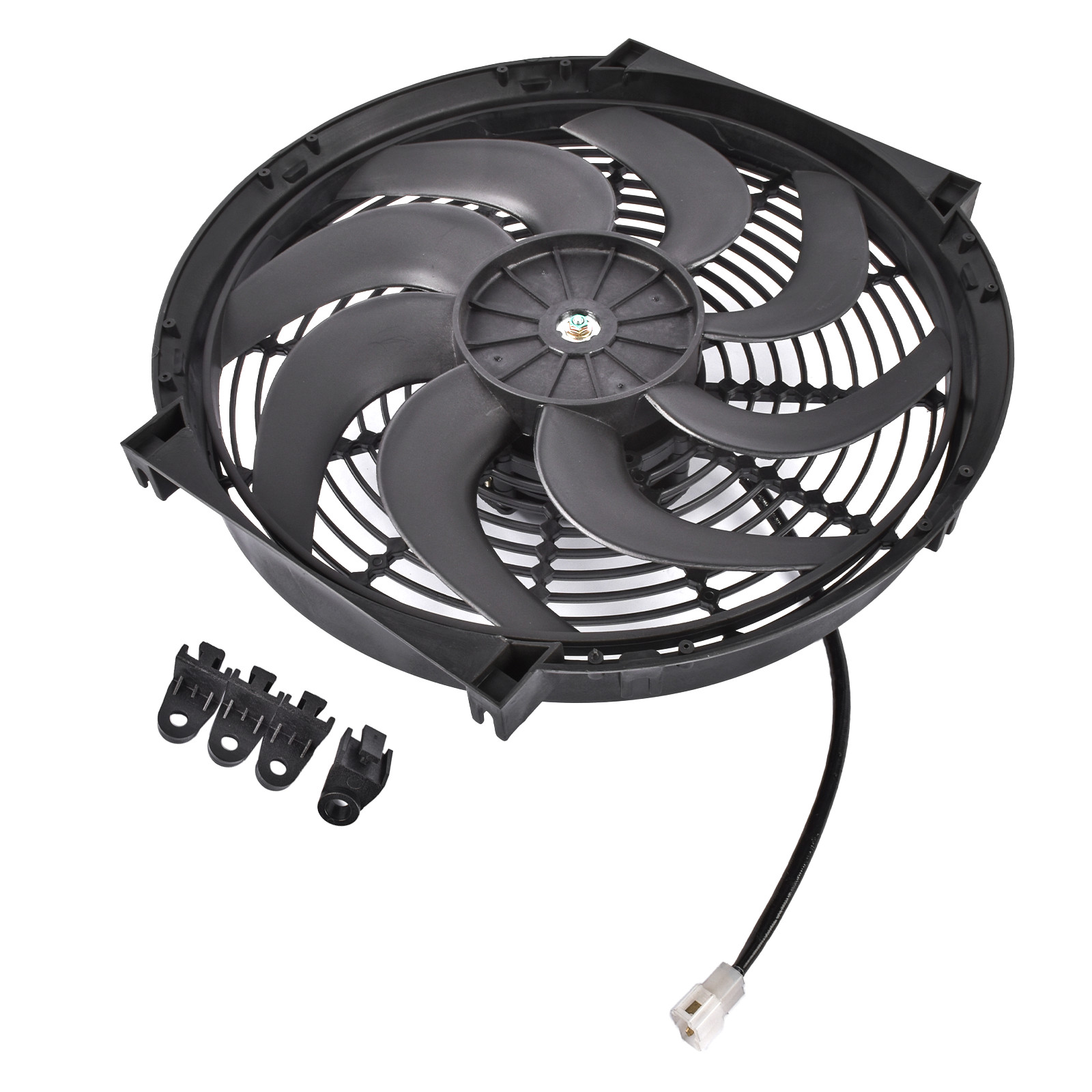 12V 14" High Performance Puller Fan with VA08-AP71/LL-53A 30102042 10 blades