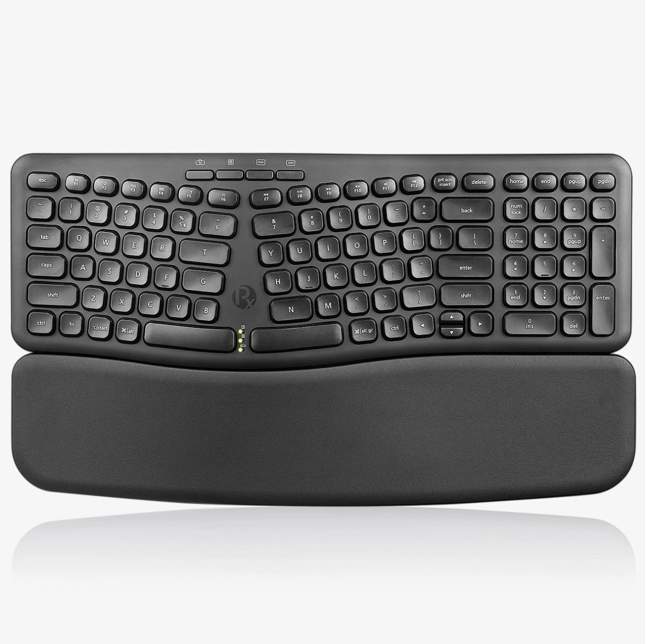 PERIBOARD-636B US, Wireless Ergonomic Compact USB Keyboard - Wireless 2.4G Te...