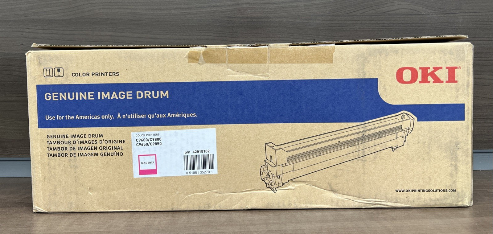 OKI C9600 C9800 C9650 C9850 Magenta Genuine Image Drum (42918102)
