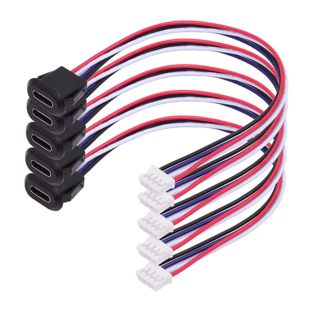 5pcs/Set DIY OEM Female Socket to 4Pin Header Cable -to 4P Waterproof Termina...