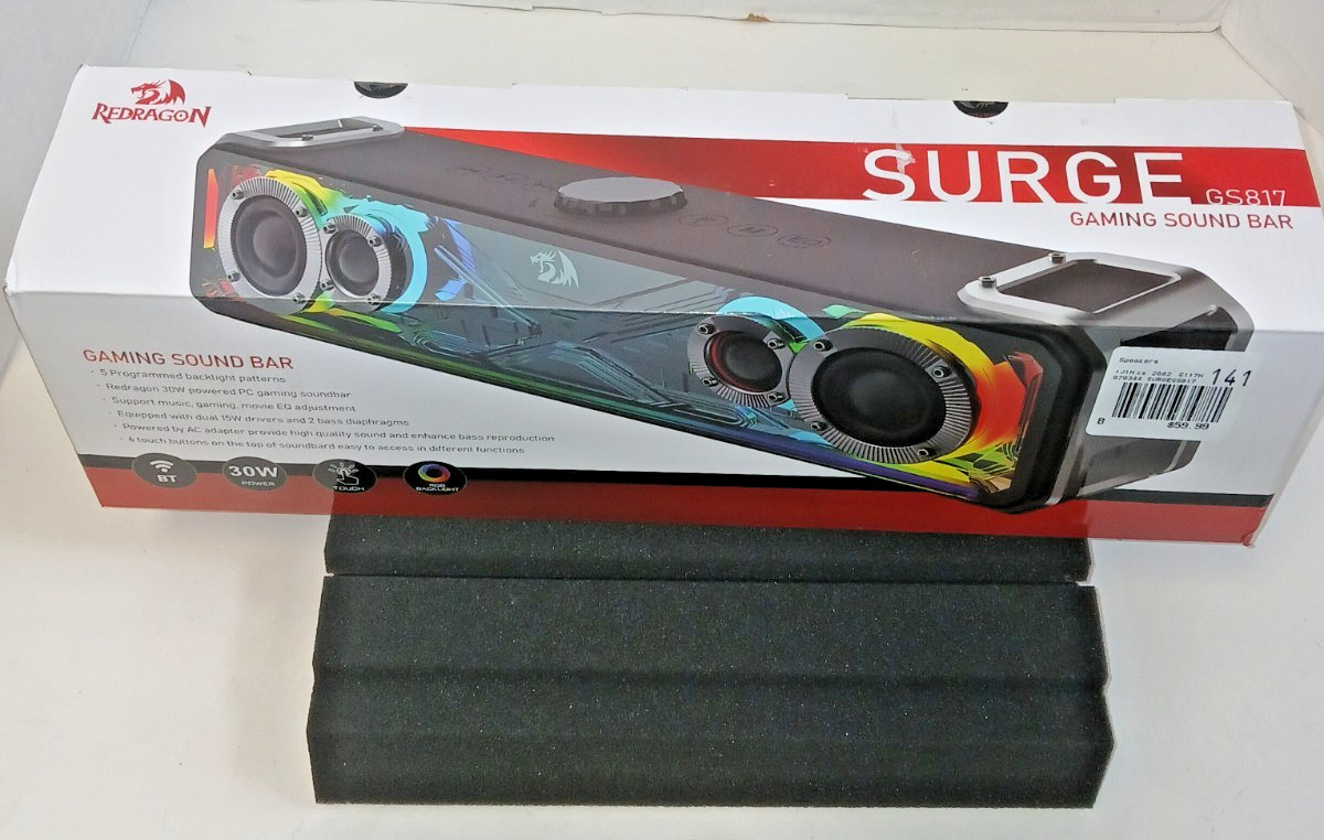 GS817 RGB Desktop Soundbar, 2.0 Channel Stereo Speakers for Desktop