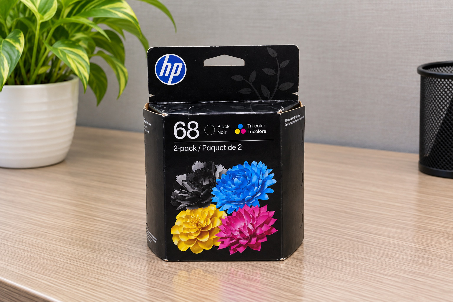 Genuine HP 68 2-Pack Black/Tri-color Ink Cartridge Combo 6L6S2TN Sealed Exp 5/28