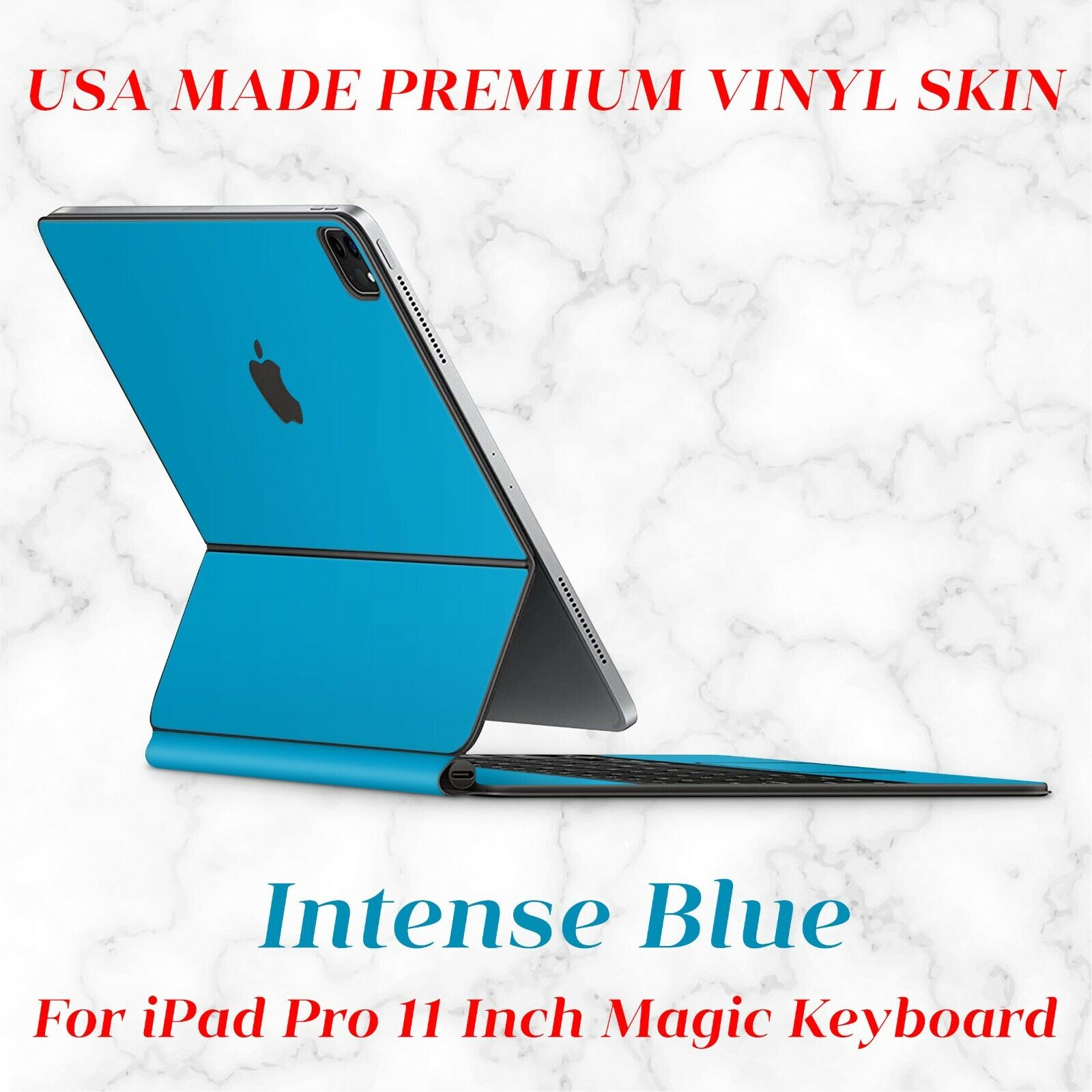 RT.SKINS Intense Blue Full Body Skin for Apple iPad  Pro 11 inch Magic Keyboard