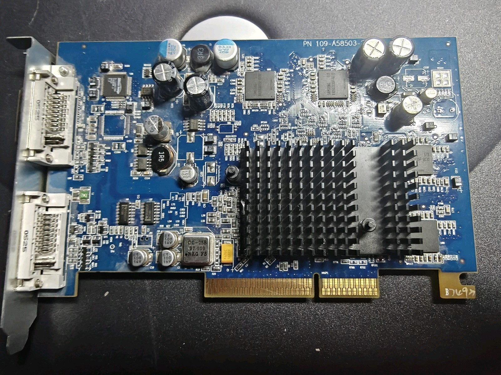 ATI Radeon 9600 109-A58503-20 Apple G5 AGP video card 630-7231 631-0119 WORKS