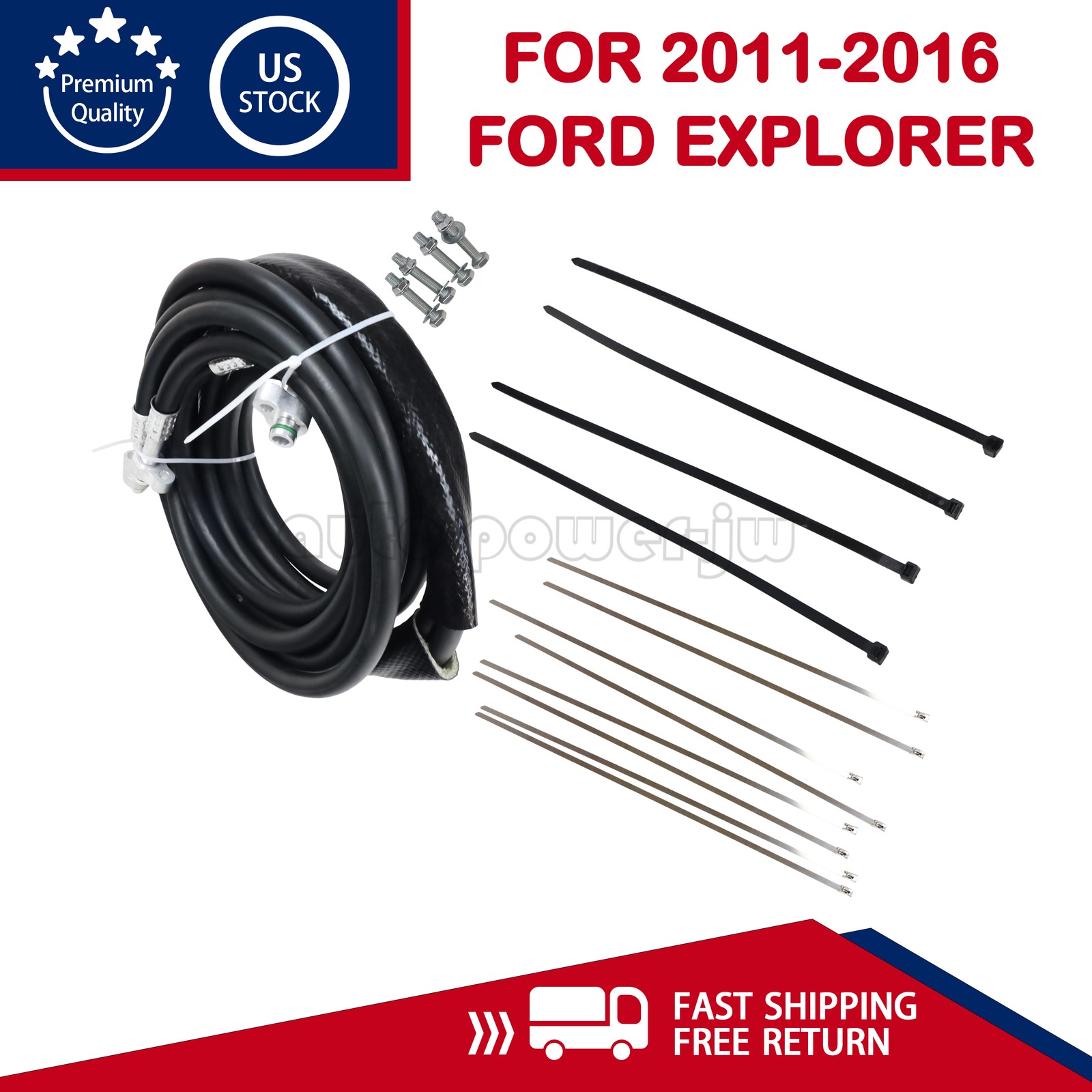 Rear AC Line Auxiliary Set FE37190 BB5219835B DB5219 For 2011-2016 Ford Explorer