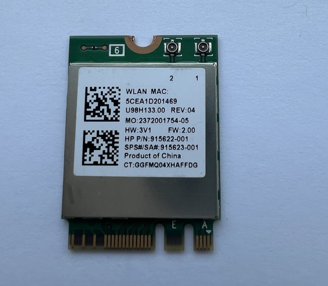 Genuine Realtek RTL8822BE U98H133 Wifi 2.4 5GHz Dual Band BT4.2 Wireless Card