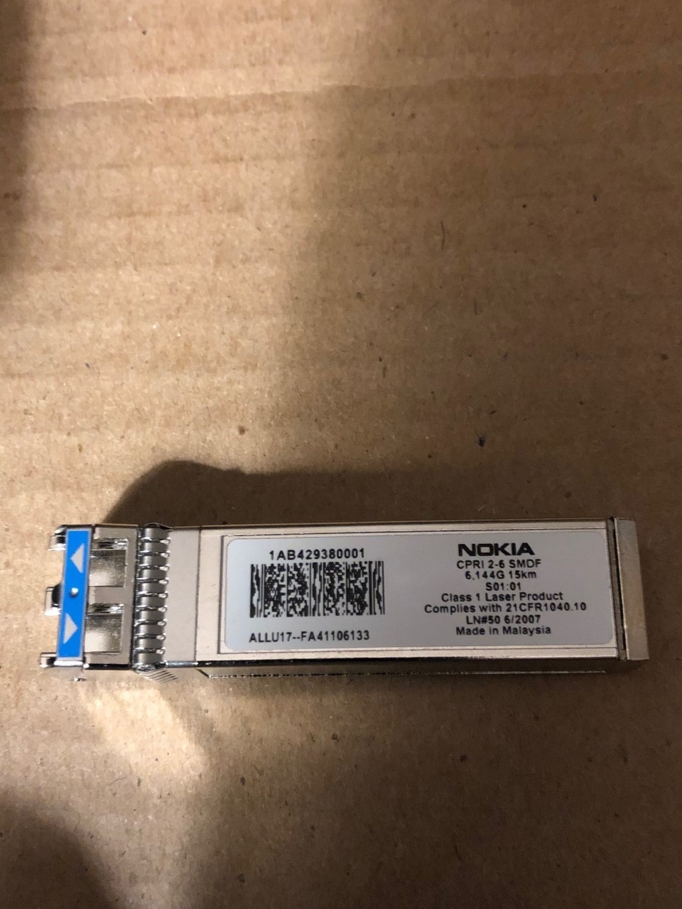 Nokia 1AB429380001 Rate 7 10Gbe/CPRI 3-7 SMDF SFP-Lot of 3