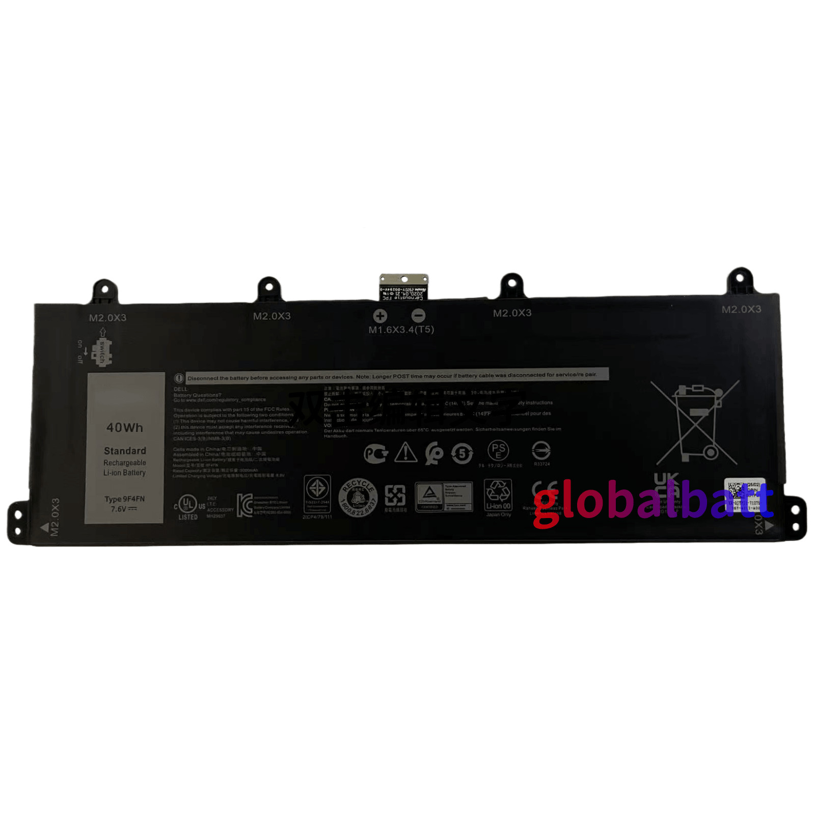 Genuine 9F4FN Battery for Dell Latitude 7320 2-in-1 09F4FN 2ICP4/79/112 2VKW9