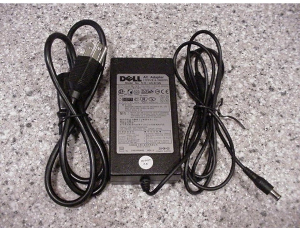 Dell  Power Adapter 1701 1702 1900FP AD-4214N 14V 3A 42W  6mm tip