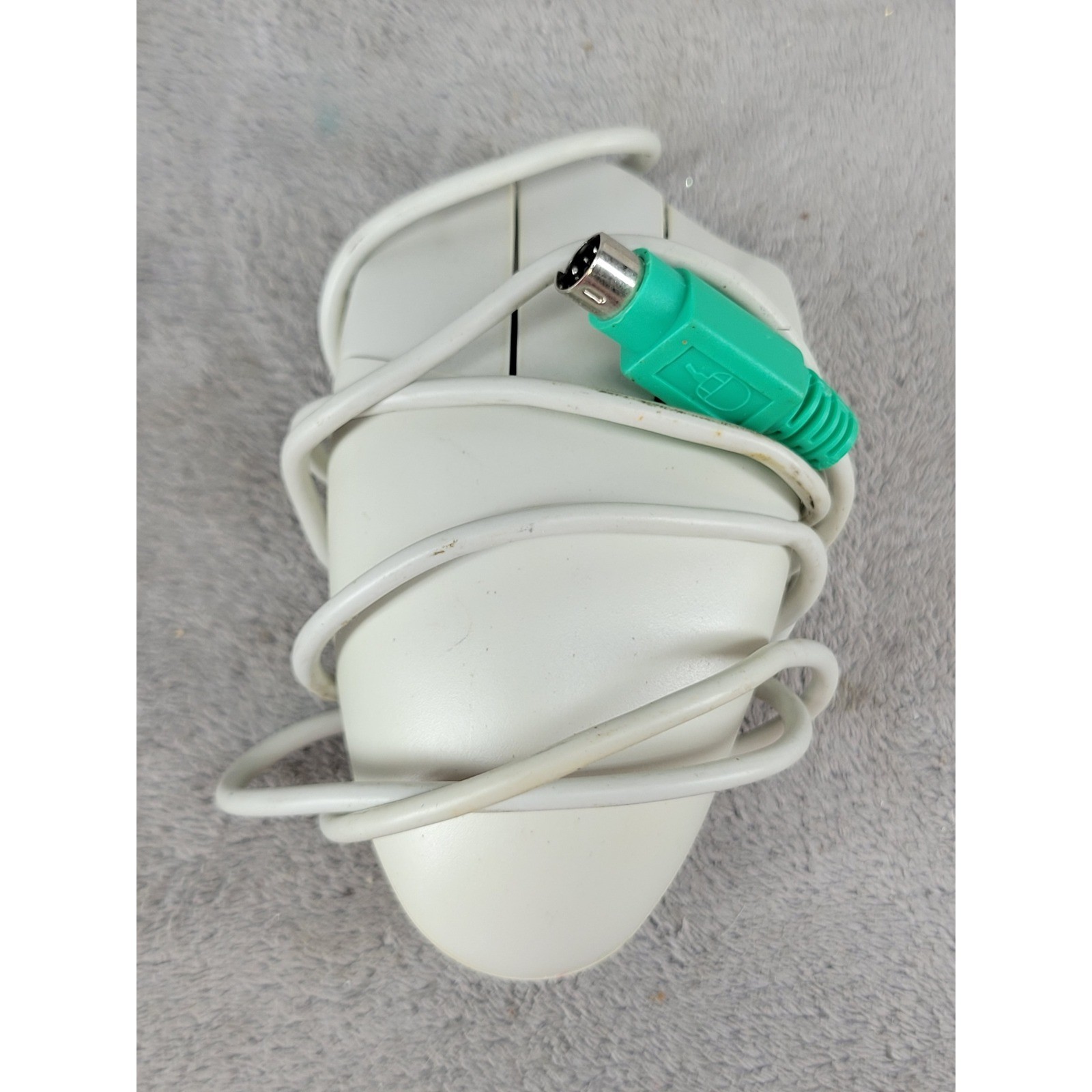 Vintage MG-203 PS00A 3-Button Wired Ball Mouse PS/2 Connector Beige Retro PC