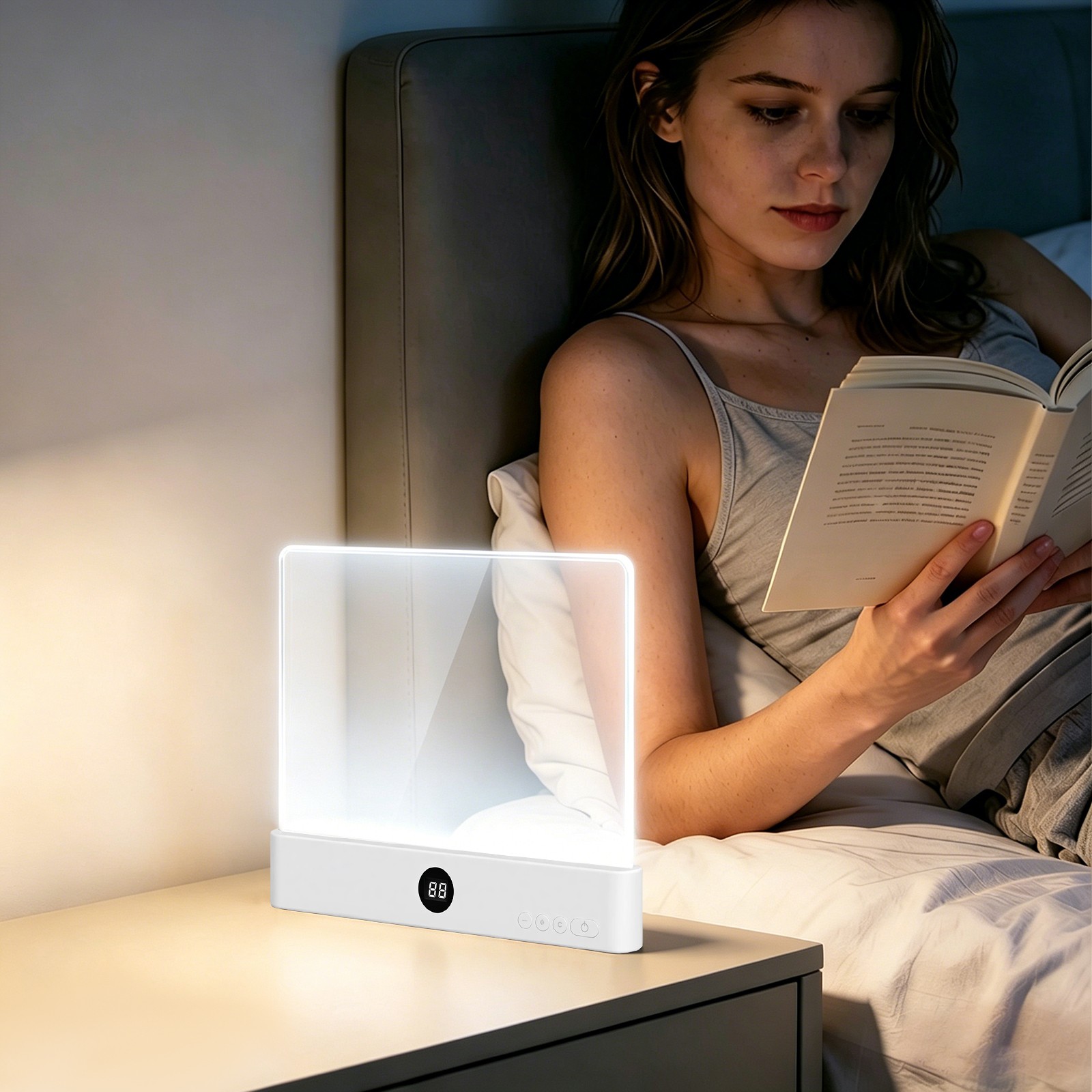 3 Color Book Light Rechargeable For Reading Book Light Reading Book Light ﻿Lamp
