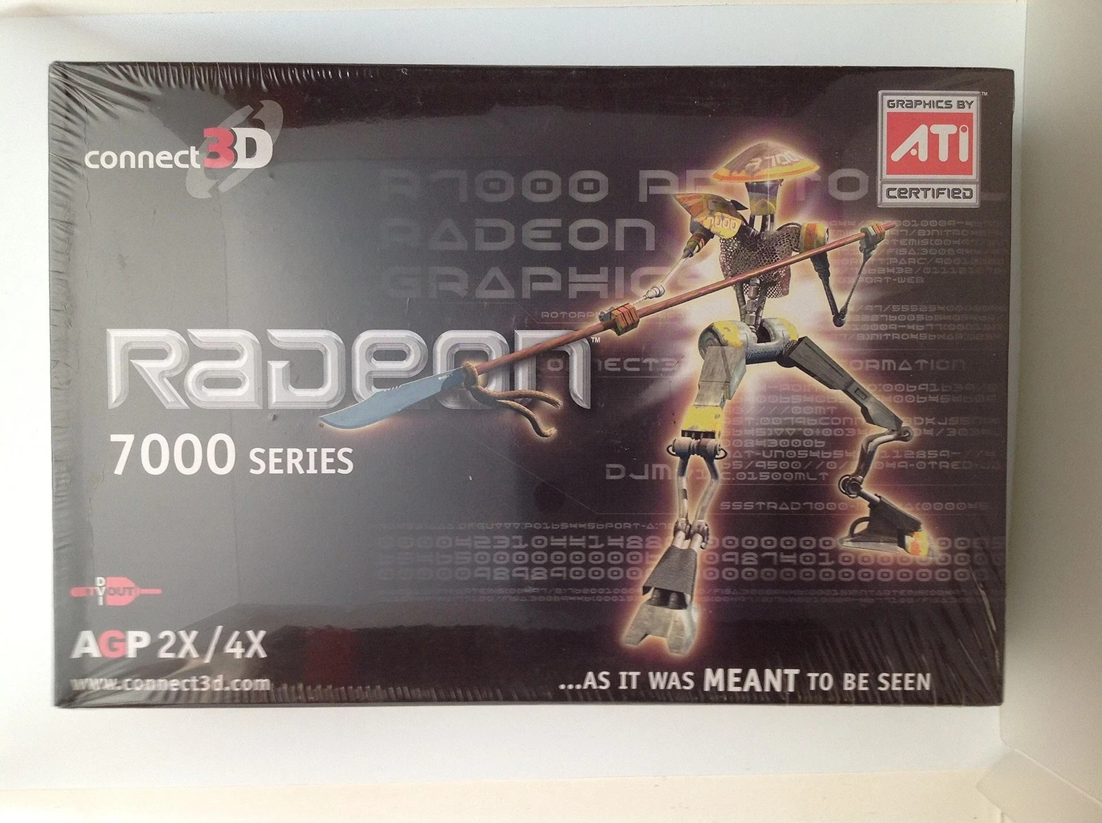 Connect3D ATI Radeon 7000 AGP 32MB DDR Video Card Vintage New Old Stock (NOS)
