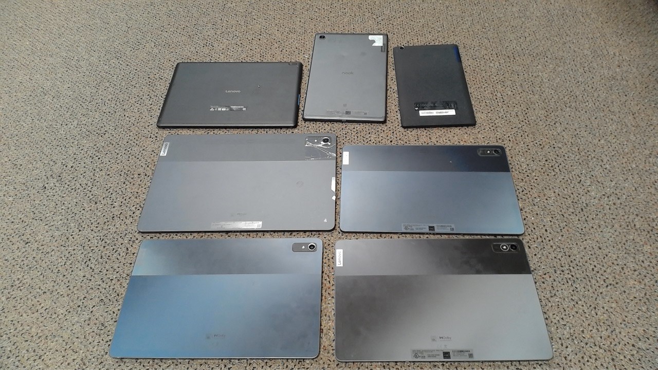Lot of 7 Non-Working Lenovo Tablets for Parts