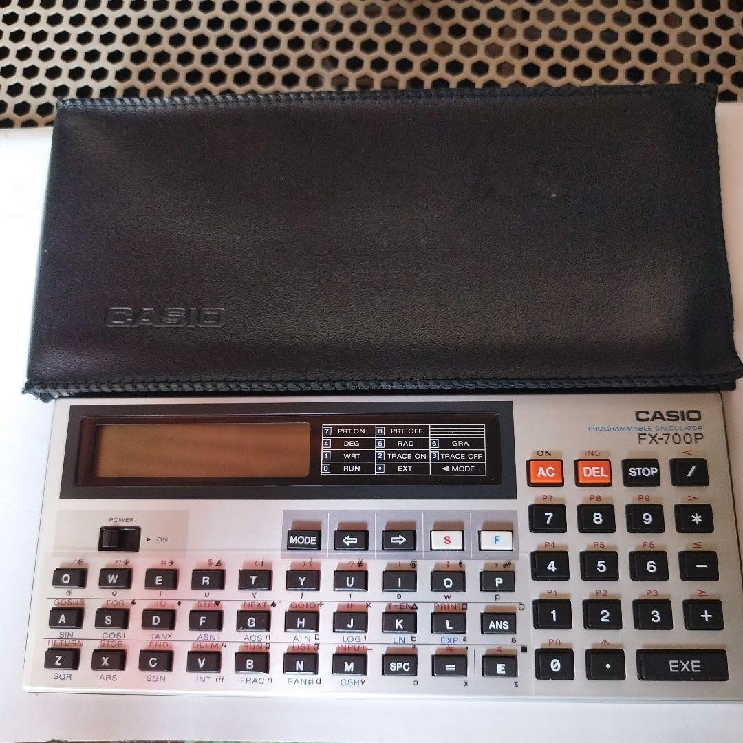 CASIO FX-700P Pocket Computer Vintage Calculator with Soft Case Untested