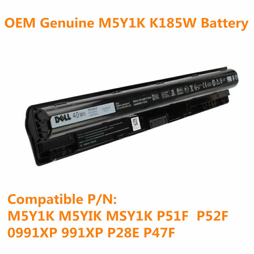 Genuine M5Y1K Battery for Dell WKRJ2 VN3N0 HD4J0 991XP P63F P47F P51F P52F P64G